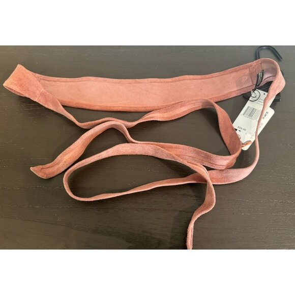 Womens ADA Wrap Belt Mazala Textured Leather $89 NEW